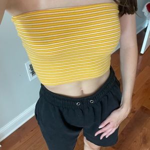 Yellow tube top